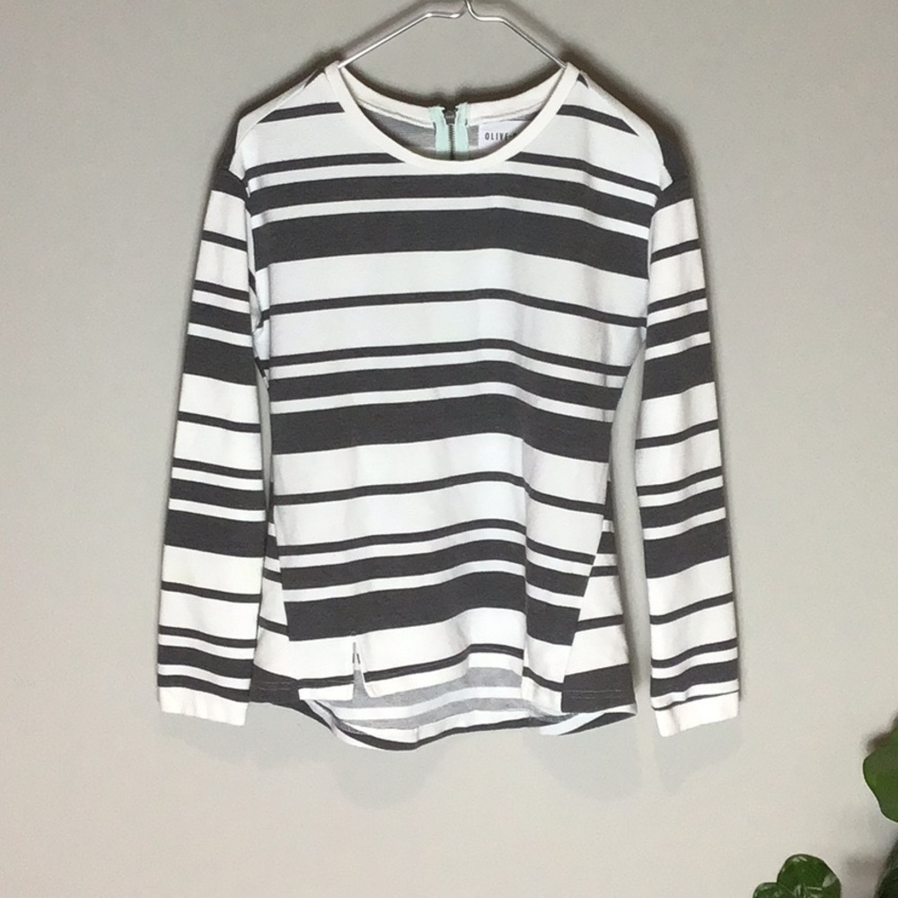 Olive + Oak > Striped Sweatshirt Small